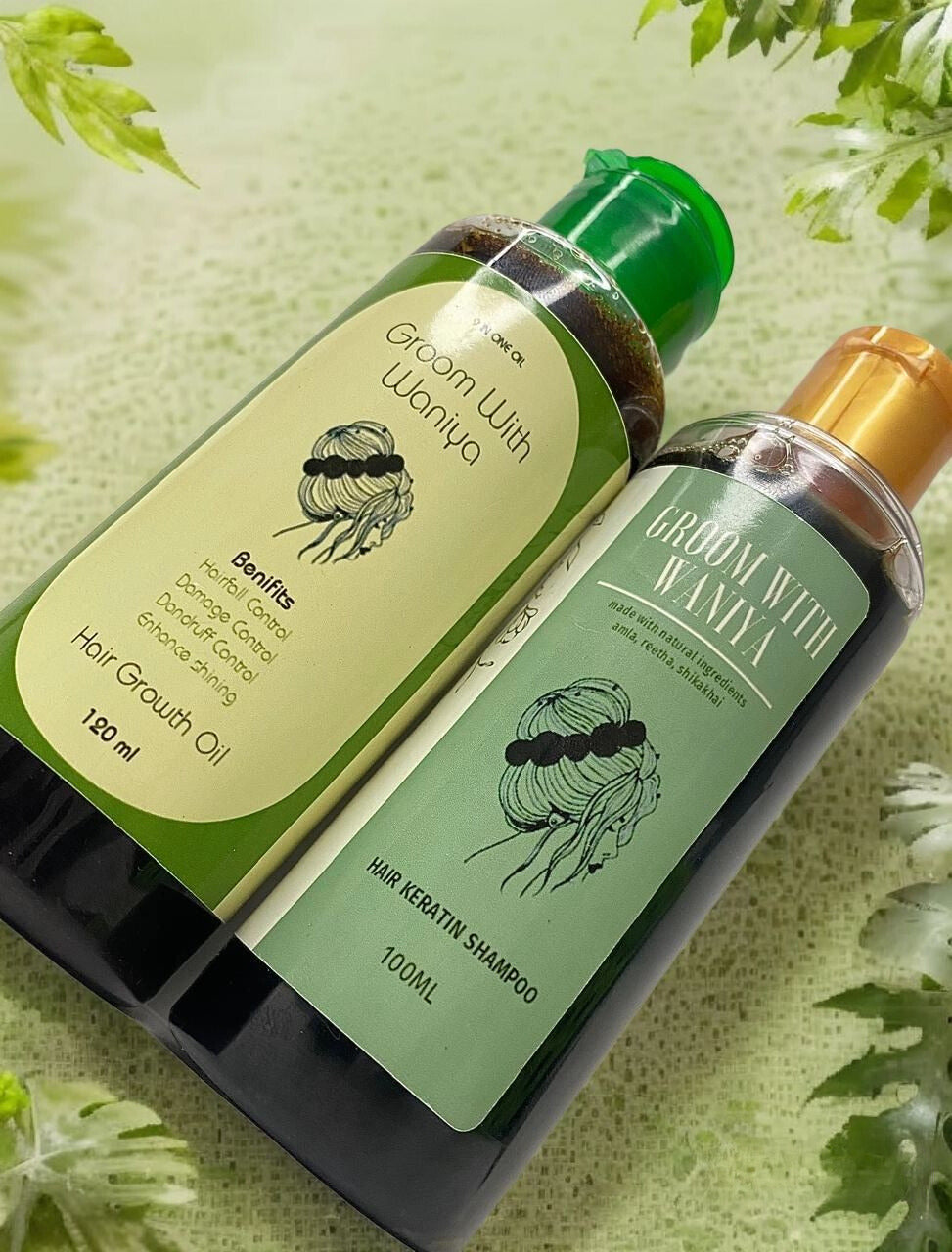 Groom With Waniya - Hair Oil & Shampoo Combo Deal - 120ml