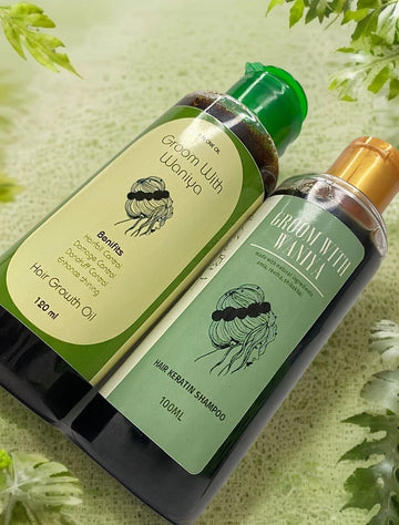 Groom With Waniya - Hair Oil & Shampoo Combo Deal - 120ml