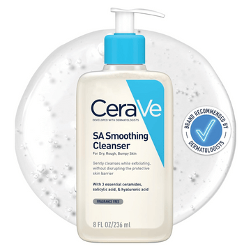 CeraVe SA Smoothing Cleanser - Exfoliating Face & Body Wash - 236ml